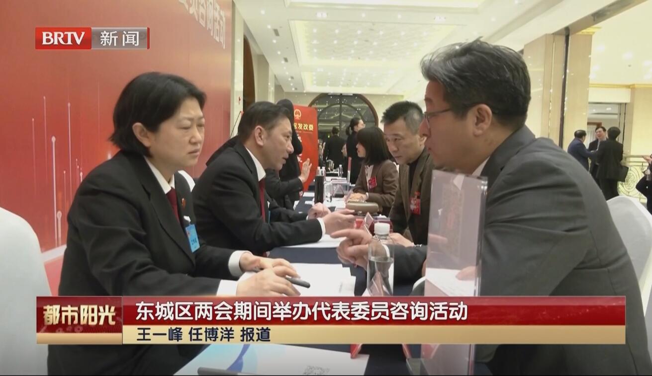 东城区两会期间举办代表委员咨询活动