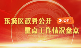 2024年东城区政务公开重点工作情况盘点