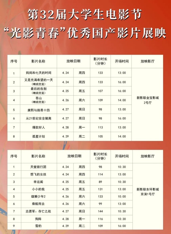 第32届大学生电影节“光影青春”优秀国产影片展映购票攻略.jpg