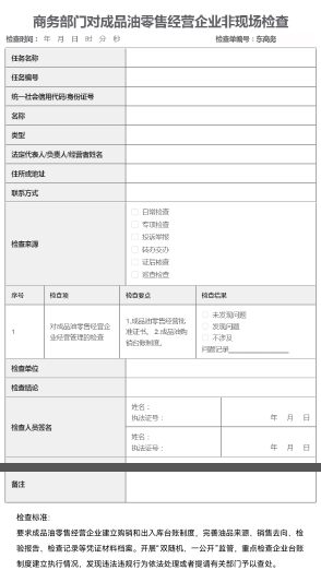 成品油零售经营企业行政检查单（含行政检查标准）.PNG