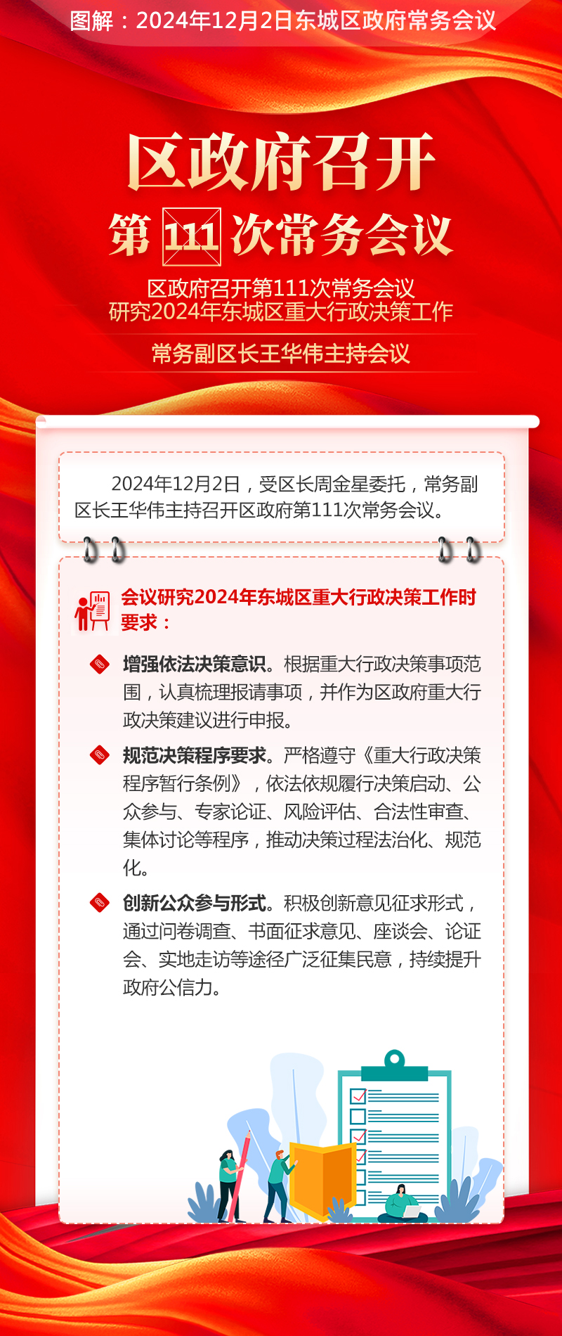 关于《区政府召开第111次常务会议研究2024年东城区重大行政决策工作常务副区长王华伟主持会议》的解读.jpg
